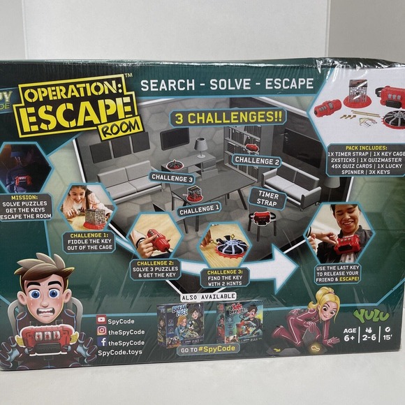 Operation Escape Board Game Spy Code Operation Escape Room Sealed search solve - Picture 4 of 8